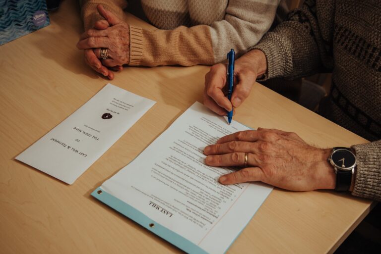 Signing a Will
